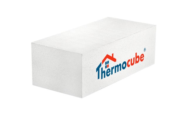 Газосиликатный блок Thermocube КЗСМ плотностью D400, шириной 200 мм, длиной 600 мм, высотой 250 мм.
